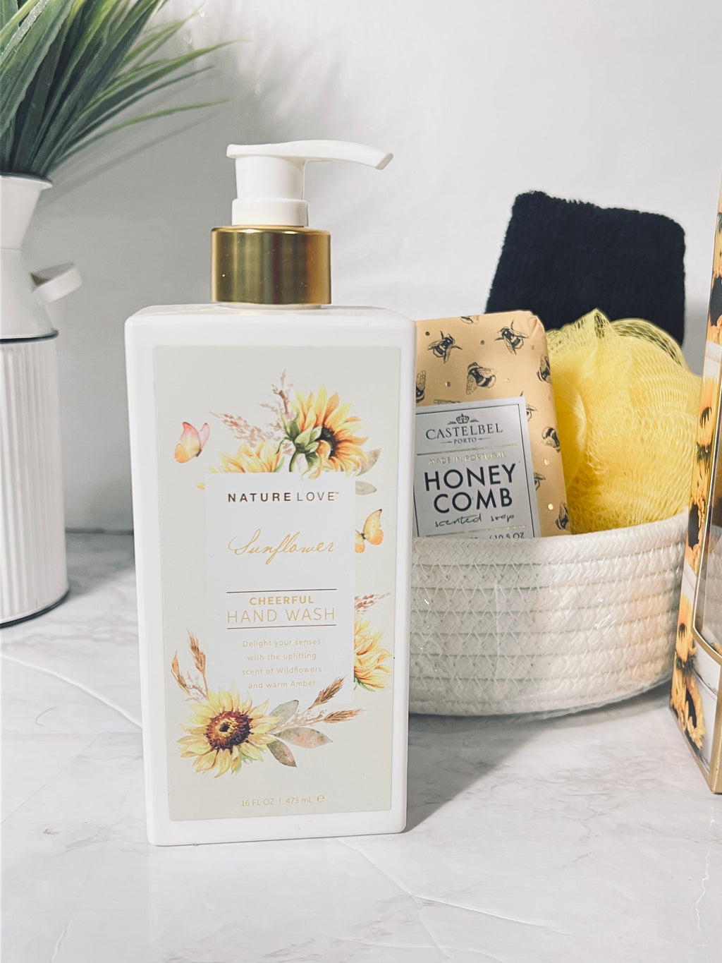 Sunflower & Honey Spa Gift Basket