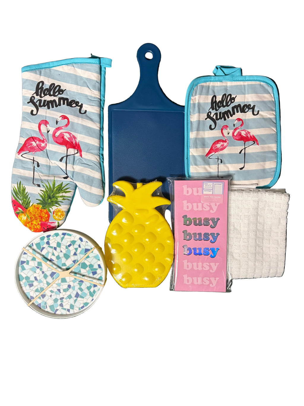 Hello Summer Cutting Board Kit, Gift Bag