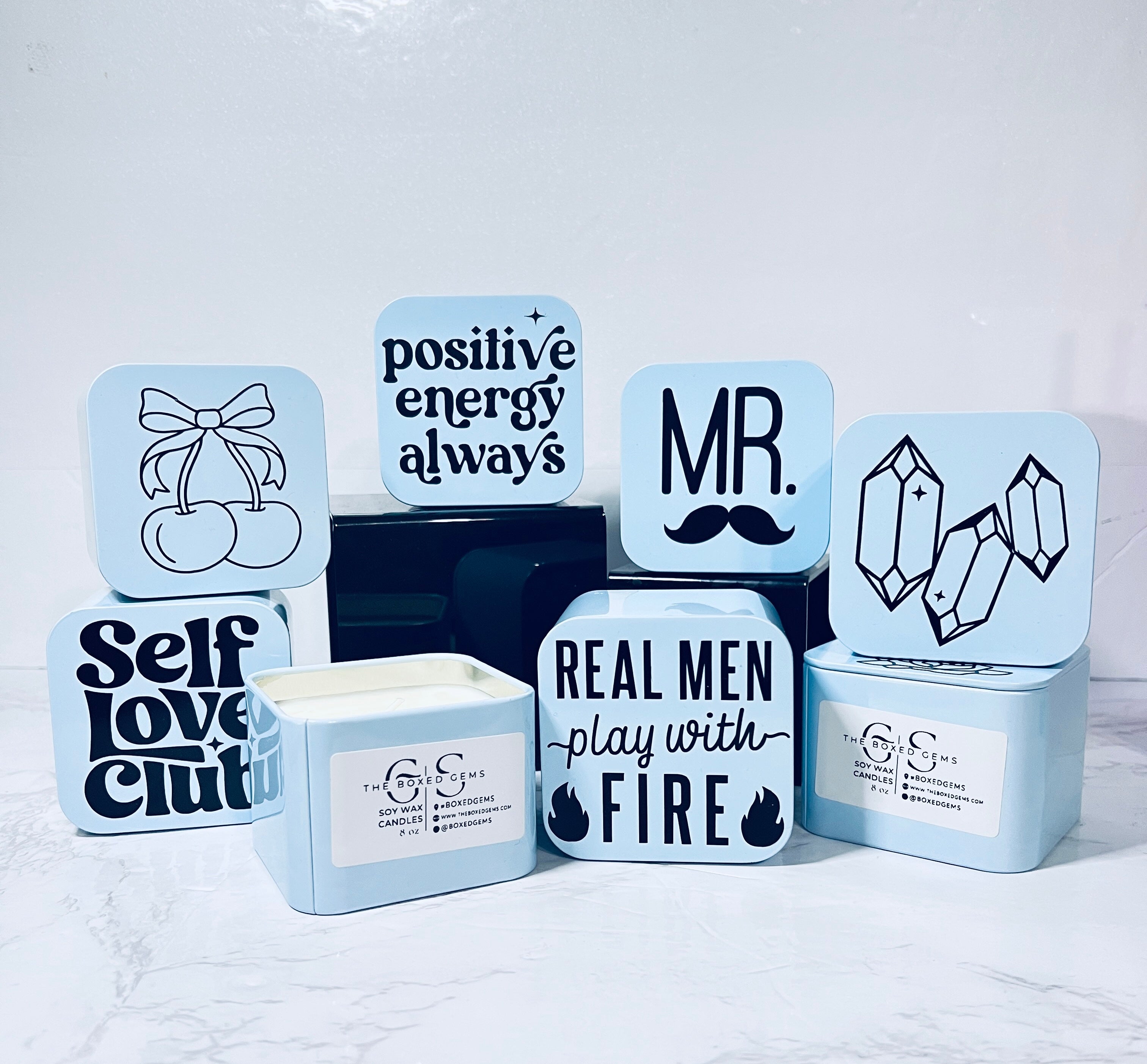 8oz Blue Magic Tin Soy Wax Candle