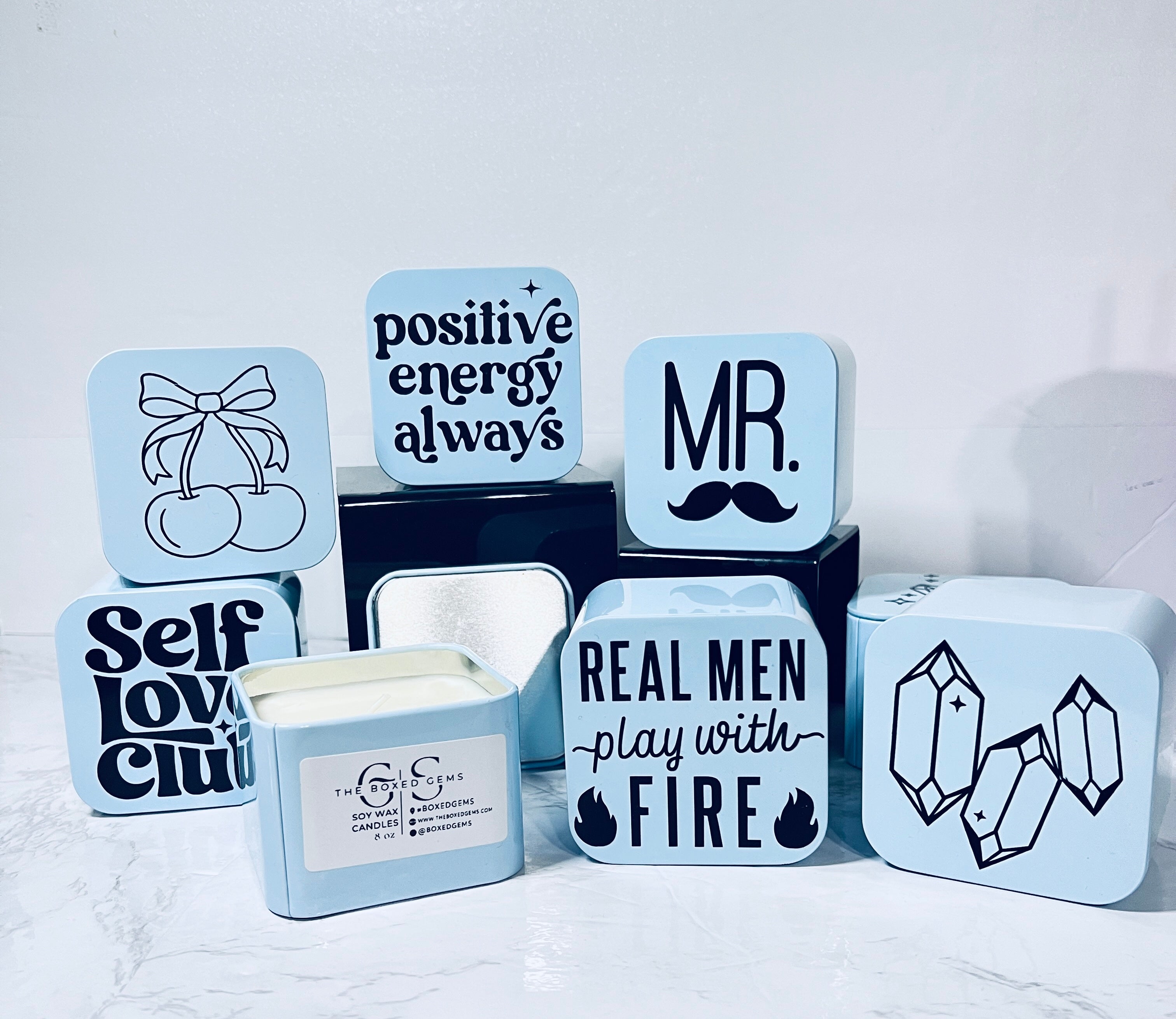 8oz Blue Magic Tin Soy Wax Candle