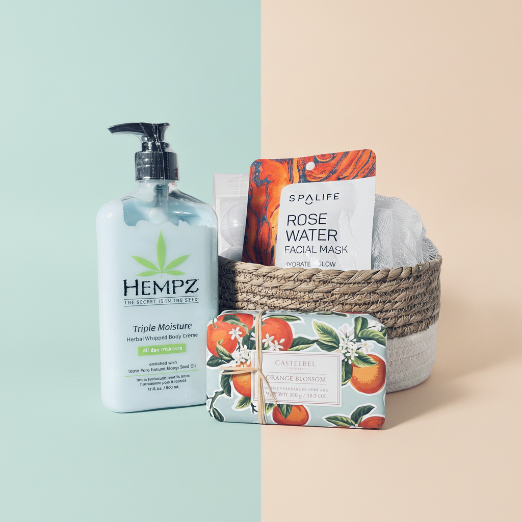 Body + Self Care, Spa Orange Blossom Gift Basket