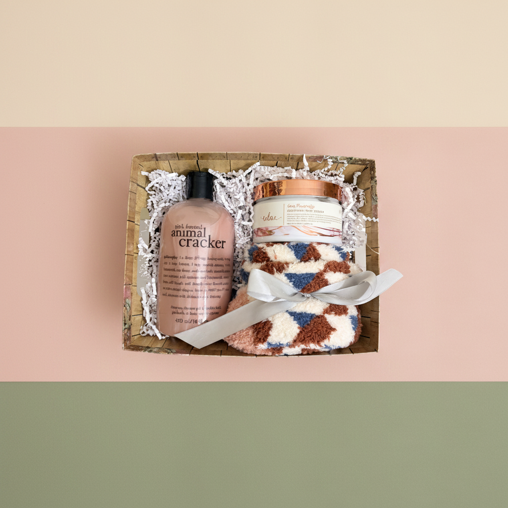 Self-Care Pink Spa Gift Basket