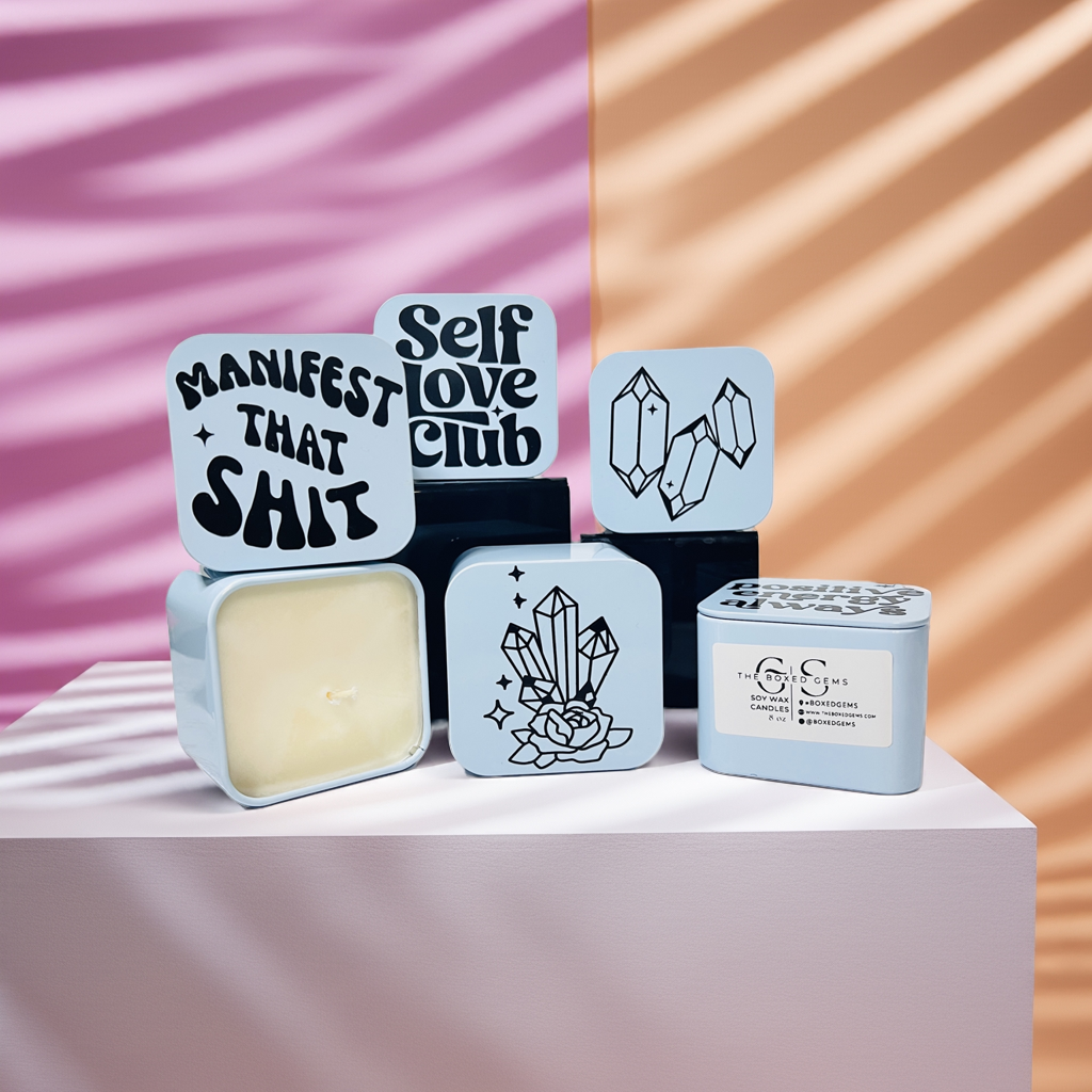 8oz Blue Magic Tin Soy Wax Candle
