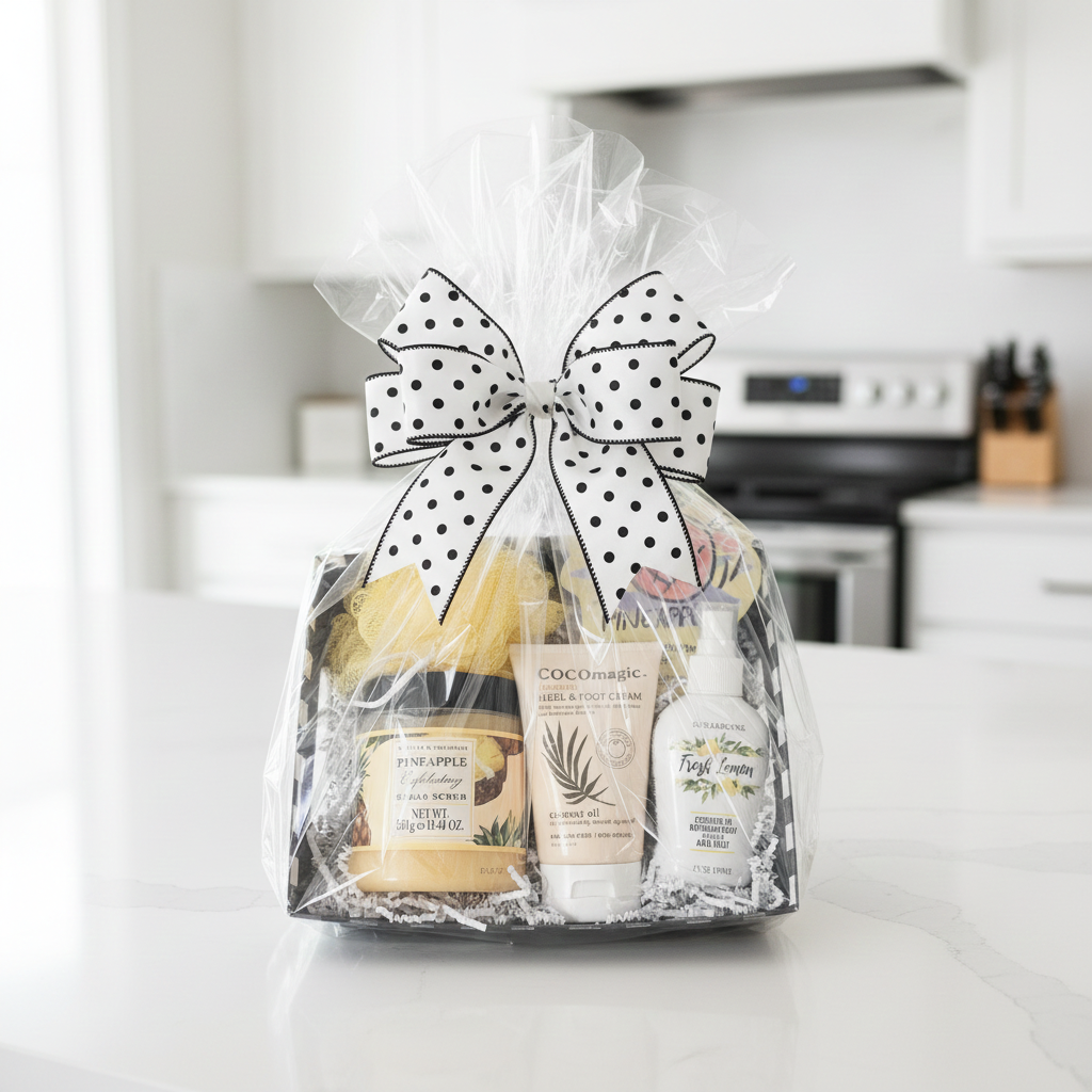 Coconut and Pineapple Summer Body  Care Gift Basket