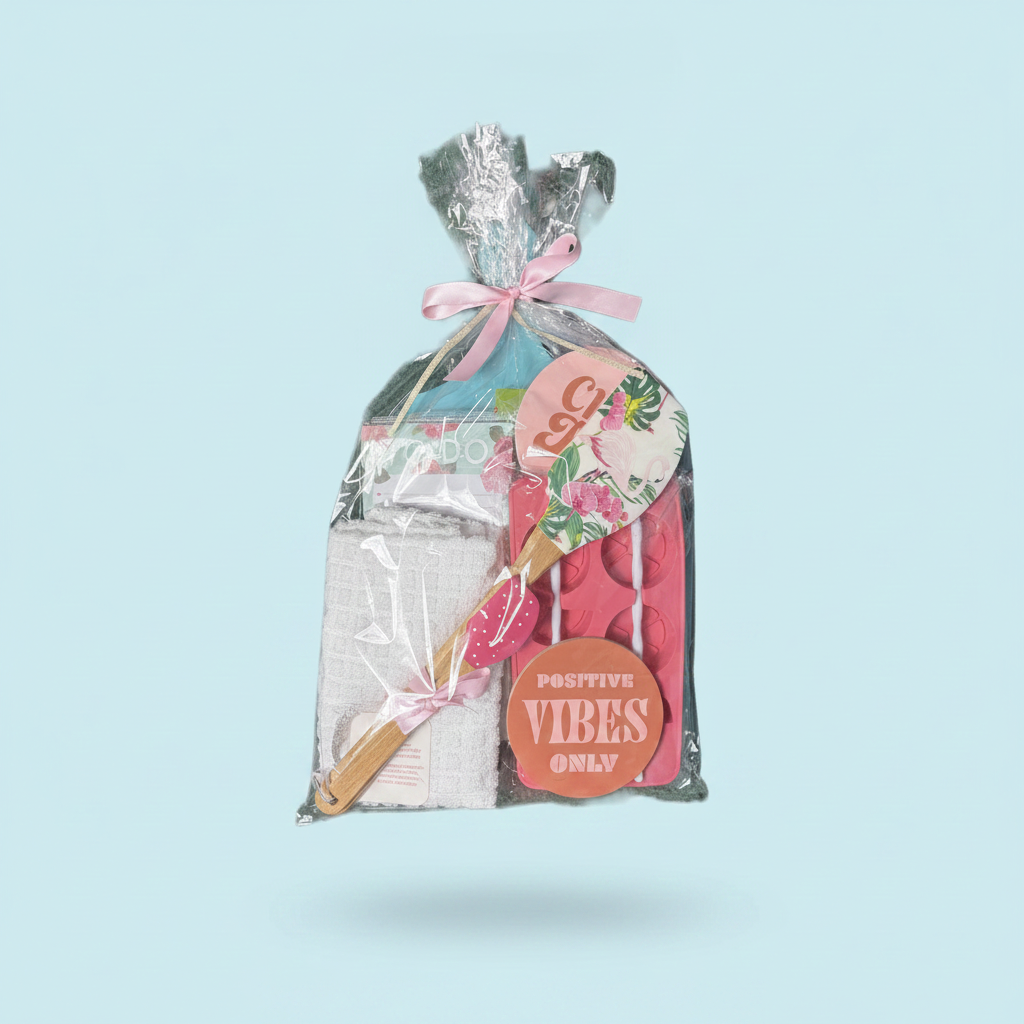 Tropical Vibes Cutting Board Kit, Gift Bag